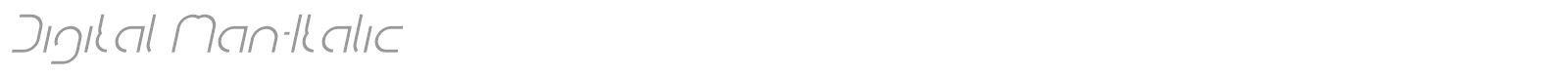 Digital Man font preview